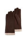 Gants cuir femme - Marron - Taille Medium