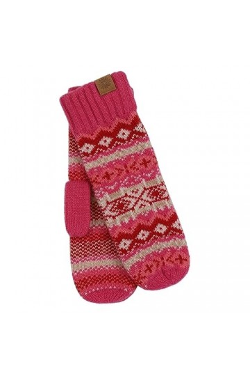 ICEWEAR Skrúður moufles en mélange de laine nordiques Rose foncé, S-M 