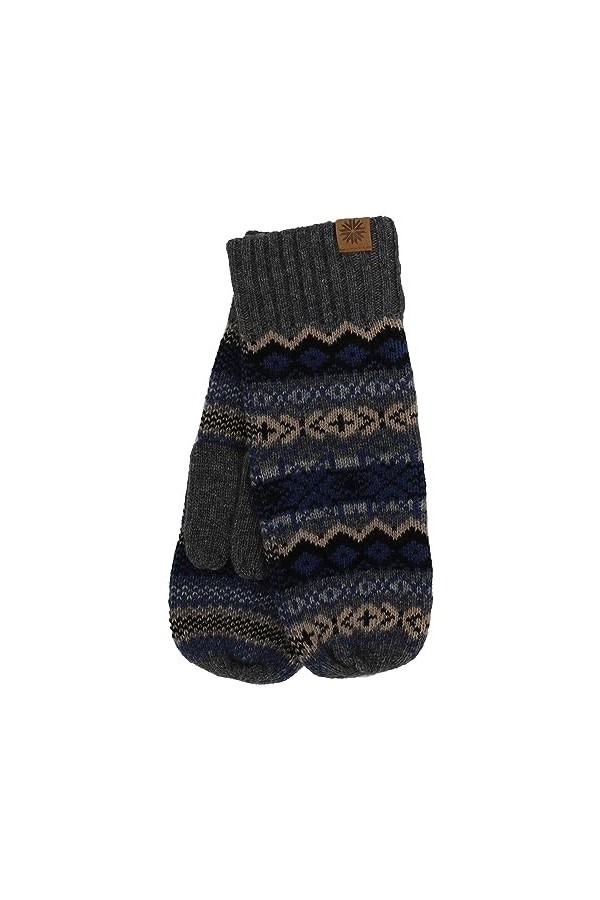 ICEWEAR Skrúður moufles en mélange de laine nordiques Rose foncé, S-M 