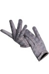 TJOIUY Gants dhiver Gants en Cuir pour Femmes à la Mode Printemps et Automne Gants en Dentelle Noire en Peau de Mouton Fine 