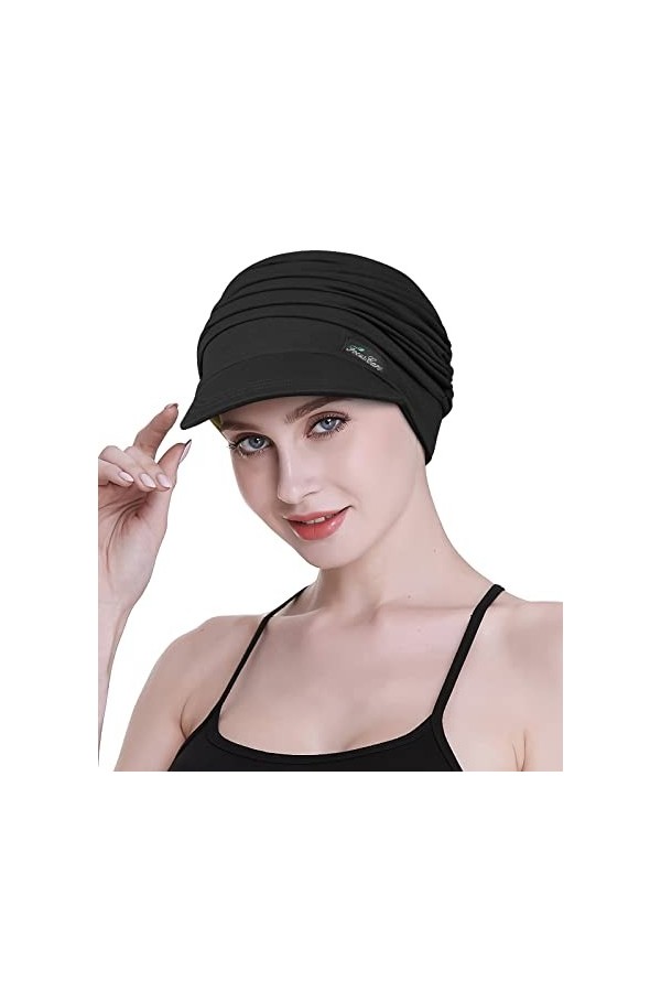 FocusCare Casquette de Baseball en Bambou élastique pour des Cadeaux de Femmes de Chimio pour des Patients de chimiothérapie