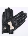 TJOIUY Gants dhiver Gants dhiver en Cuir véritable Femmes Beige véritable Peau de chèvre écran Tactile Gants Chaud Doux Con