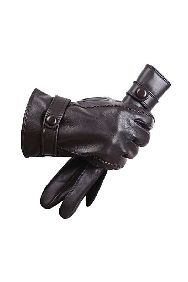 Gants Et Moufles Homme Gants Hiver Homme Chaud Gants Chauds Hommes Hiver Eau Ondulation Gants Pour Hommes Gants En Cuir Pour 