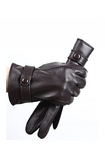 Gants Et Moufles Homme Gants Hiver Homme Chaud Gants Chauds Hommes Hiver Eau Ondulation Gants Pour Hommes Gants En Cuir Pour 