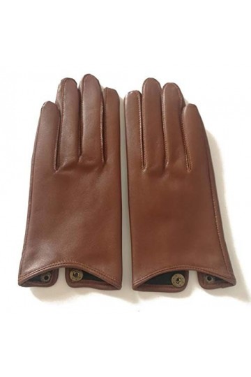 OPYTR Gants dhiver La moitié Palm Gant de Conduite Mode Vraie véritable chèvre Gants en Cuir Femmes Mode moufles Cuir vérita