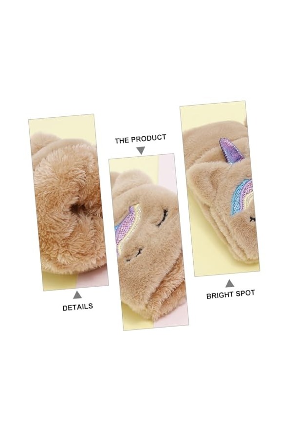 SOIMISS 3 Paires De Gants De Licorne Gants De Filles Gants Thermiques Gants sans Doigts Femmes Faux Gants Gant De Neige Mitai