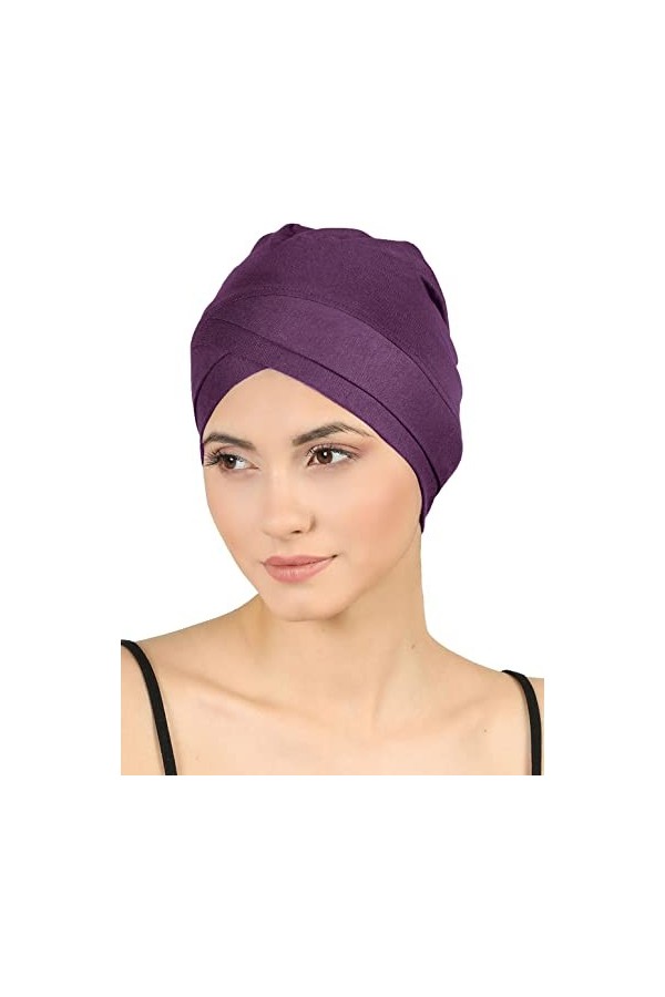 Deresina Headwear W Bonnet en Coton pour Chimio,Noir,Taille unique