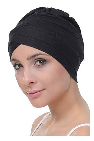 Deresina Headwear W Bonnet en Coton pour Chimio,Noir,Taille unique