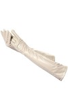 TGRTY CSD2-50 CM Gants dhiver en cuir de qualité supérieure pour femme Beige