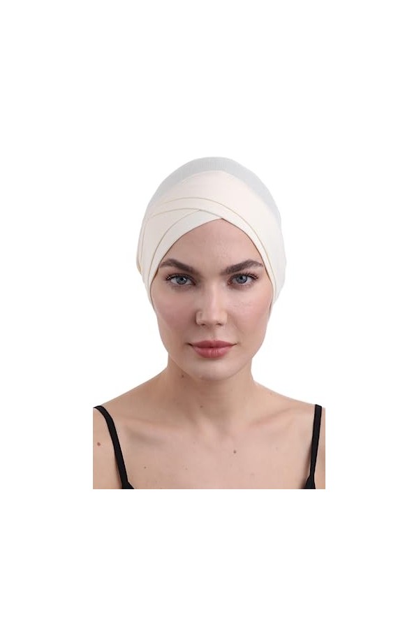 Deresina Headwear W Bonnet en Coton pour Chimio,Noir,Taille unique