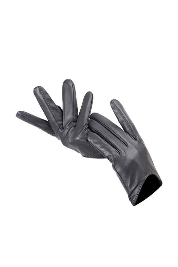 Gants en peau de mouton tendance pour femme - Gants dhiver pour garder au chaud