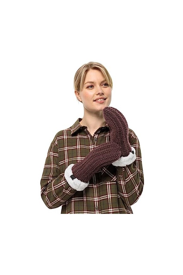 Jack Wolfskin Highloft Knit Mitten W Gant Femme, Après-étincelles, M