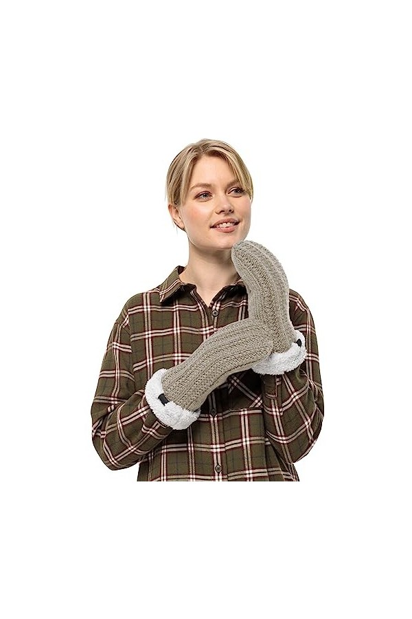 Jack Wolfskin Highloft Knit Mitten W Gant Femme, Après-étincelles, M