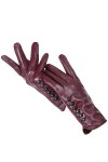 Dndrdhfb Gants en cuir pour femme - Pour écran tactile - Courts - Pour lhiver - Chauds - Pour lextérieur - Moufles classiqu