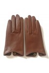 OPYTR Gants dhiver La moitié Palm Gant de Conduite Mode Vraie véritable chèvre Gants en Cuir Femmes Mode moufles Cuir vérita