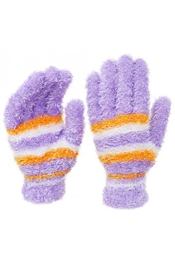 Gants dhiver extensibles colorés pour femme et adolescente, violet, taille unique