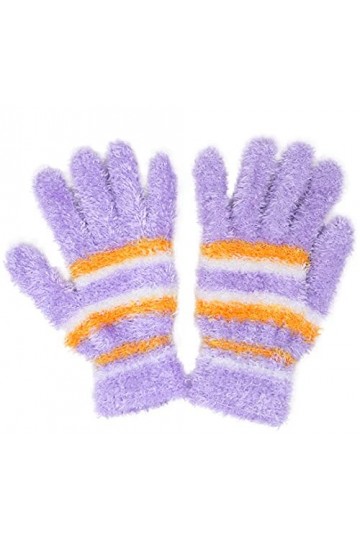 Gants dhiver extensibles colorés pour femme et adolescente, violet, taille unique
