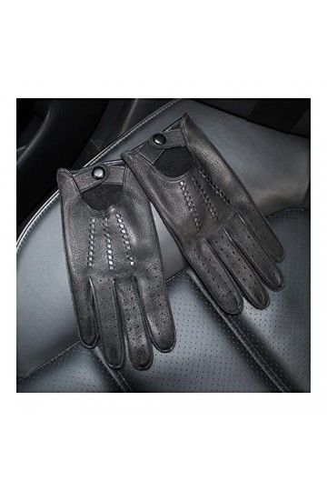 TGRTY Gants dhiver pour femme - En peau de cerf - Pour homme - Fin - Sans peau - Tendance - Printemps et été - Automne - Con