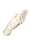 Gants en cuir dhiver, gants courts en cuir tendance, mitaines en cuir dhiver pour femme, beige, 36