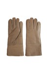 Dcvmvmn Gants tout-en-un en fourrure pour femme - Couleur cuir - Doublure en laine chaude - Gants coupe-vent et froids, Beige
