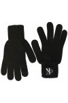 Calvin Klein Jeans Knitted Monogram Gloves Gants, Black, Taille Unique Femme