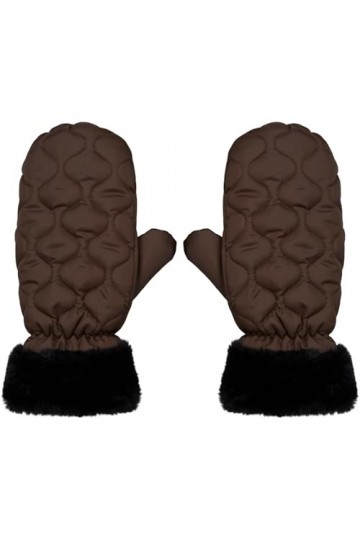 Becksöndergaard Gants Makara Puff Mittens - Moufles matelassées / Gants dhiver doublés pour femmes avec coutures matelassées