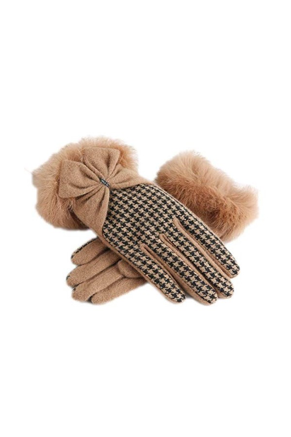 Gants Chauds Femme Pied Automne Hiver Young Styles Et De Poule Épaississement Coréen Moufles En Plein Air Moufles Color : No