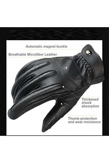 Gants Et Moufles Homme Gants Hiver Homme Chaud Gants DÉcran Tactile Pour Hommes Gants De Moto En Cuir Gants De Vélo De Monta