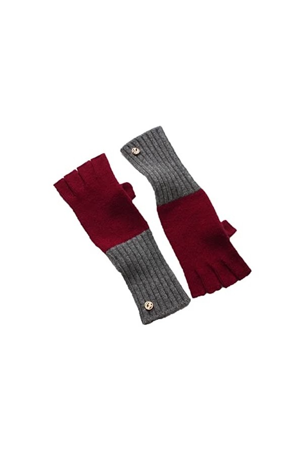 Gants dhiver pour Hommes/Femmes Womens Hiver Chaud Cachemire Brillant Bras Chaleureux Simple Peau de Couleur Douce Couleur M