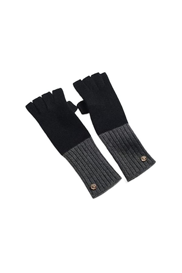 Gants dhiver pour Hommes/Femmes Womens Hiver Chaud Cachemire Brillant Bras Chaleureux Simple Peau de Couleur Douce Couleur M