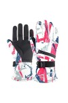 Gants dextérieur for Adultes Gants imperméables antidérapants Gants Chauds en Molleton dhiver Mitaines for Femmes par Temps