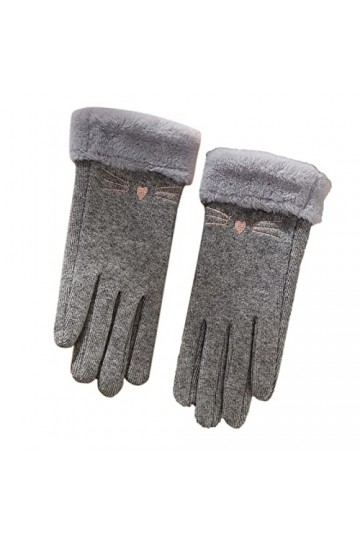 PAREKS Gants en cuir chauds for femmes femmes gants faits à la main hiver chauffe-mains gants élégants gants dhiver gants à 