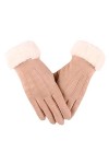 Gants en cuir Gants dhiver thermiques for câble de conduite Écran tactile for SMS par temps froid Gants for femmes Gants cha