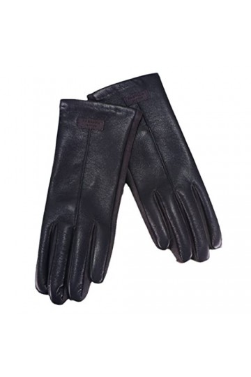 Hiver Femmes Solides Gants en Cuir imperméables Plus Velours épaissir écran Tactile Chaud Cyclisme Conduite mi