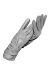 Gants dhiver en cuir pour femme - Gants courts en cuir - Design de serrage au poignet - Gants dhiver en cuir