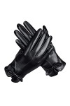 Gants Et Moufles Femme Gants En Similicuir Pour Femmes Gants Pour Écran Tactile De Couleur Pure Et Chaude Pour Femmes,03,Xl
