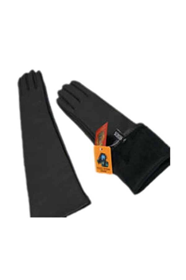 Gants dhiver en cuir tendance pour femmes Moufles en peau de mouton pour femmes Coudières protège-bras Protection écran tact