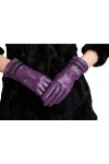 Gants En Cuir De Femmes DHiver Young Styles Chaud Avec La Mode De Dentelle Couleurs Unies Imperméables Imperméables De Moufl