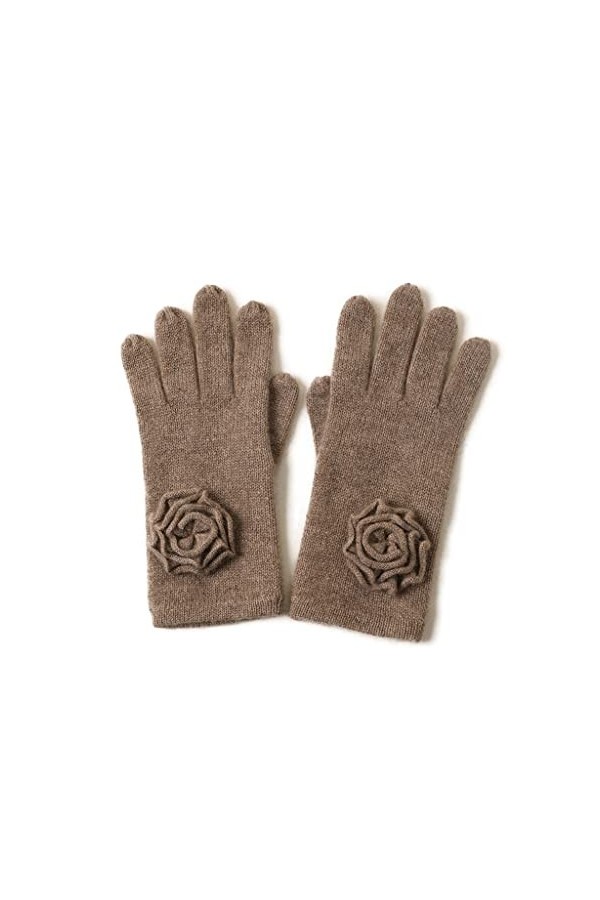 Gants dhiver pour Hommes/Femmes Gants de Dames en Cachemire, Tricotage Rose Doigt Tactile écran Tactile des Gants Chauds ave