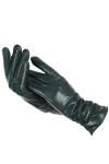 Aolity Gants dhiver Gants en Cuir plissé Classiques Femmes Couleur Gants en Cuir véritable Femmes en Peau de Mouton en Cuir 