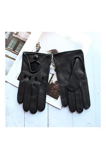 TGRTY Gants dhiver pour femme - En peau de cerf - Pour homme - Fin - Sans peau - Tendance - Printemps et été - Automne - Con