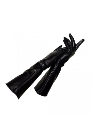 Gants longs en peau de mouton pour femme - Doublure fine - Manches, 40 cm, 7