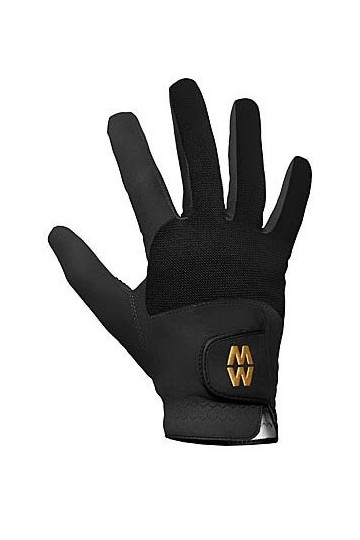 Macwet Hommes et Dames 1 Gants Paire Court Mesh Sport in 6 Colours - 9 Unisex - Noir