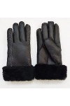 Gants dhiver Gants dhiver Super Chauds pour Femmes Cyclisme en Plein air Gants en Cuir de Mouton Dames Mitaines en Fourrure