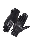 Gants Femme Gants En Cuir Femme Automne Et Hiver Plus Velours Épais Pour Garder Au Chaud Loisirs Conduite Et Cyclisme Gants É