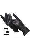Aolity Gants dhiver Gants pour Femmes en Peau de Mouton à la Mode, Gants en Cuir pour Femmes, Gants dhiver en Plein air pou