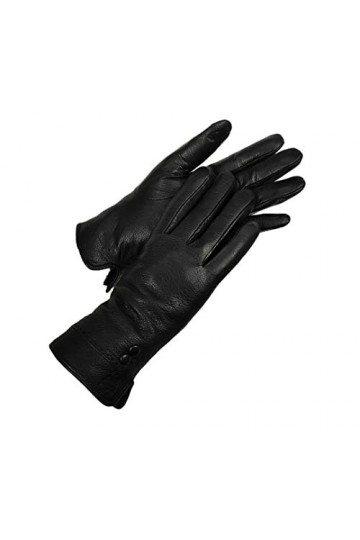 Gants chauds en cuir épais pour femme Automne Hiver, comme sur limage, 8.5