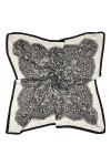 DAMILY Élégant Écharpe à Imprimé Dentelle Pour Femme Hiver Doux Foulards en Coton Léger Cadeau Châle Stole 95CM * 200CM Viol
