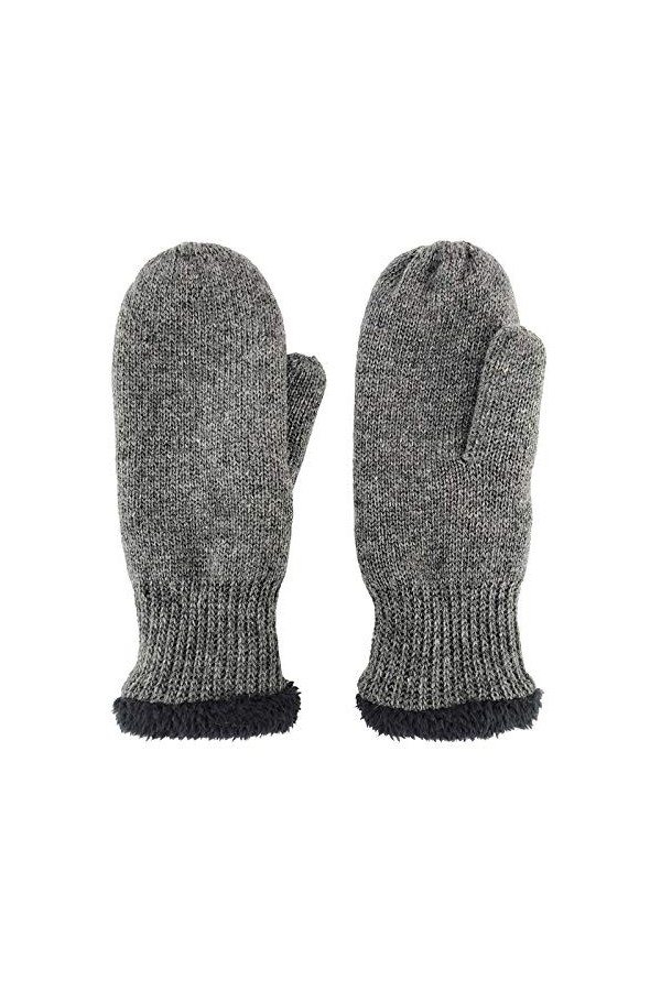 Gants Gloves Moufles Hiver Homme Femme Gants en Tricot Mélangé pour Femmes avec Doublure en Microfibre Douce Super Chaude One