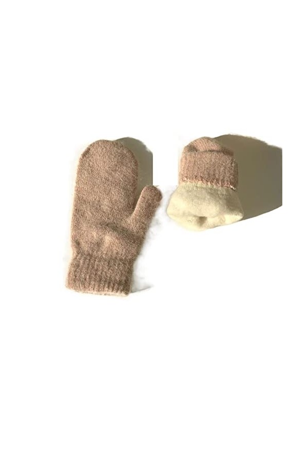 INGVY Gants dhiver pour femme - Automne et hiver - Moufles chaudes en peluche - Gants de cyclisme épais